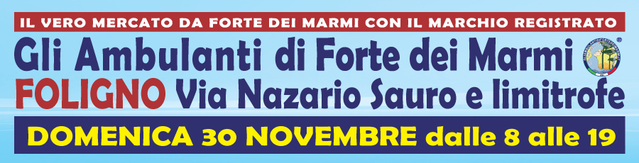 Evento-mercato di qualità con “Gli Ambulanti di Forte dei Marmi”